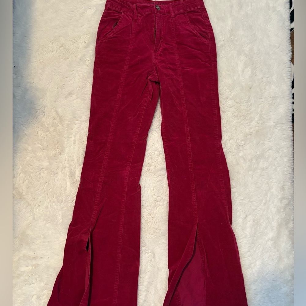 Forever 21 Red Flare Pants